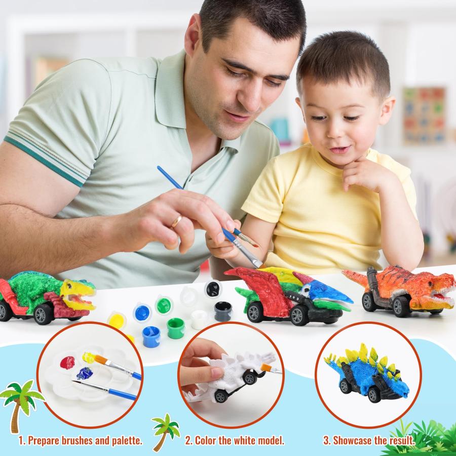 【並行輸入品】HOLICOLOR Arts and Crafts for Kids 4 8 Dinosaur Toys Painting Kiの画像
