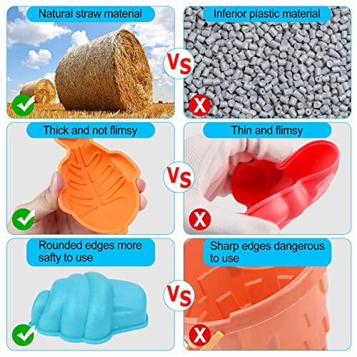 【並行輸入品】deAO Kids Beach Sand Toys Set Wheat Straw Material Sand Water Wh_7