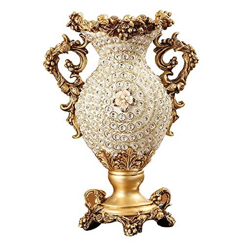 並行輸入品】QQXX ヨーロッパスタイル 樹脂 大きな花器、手彫り