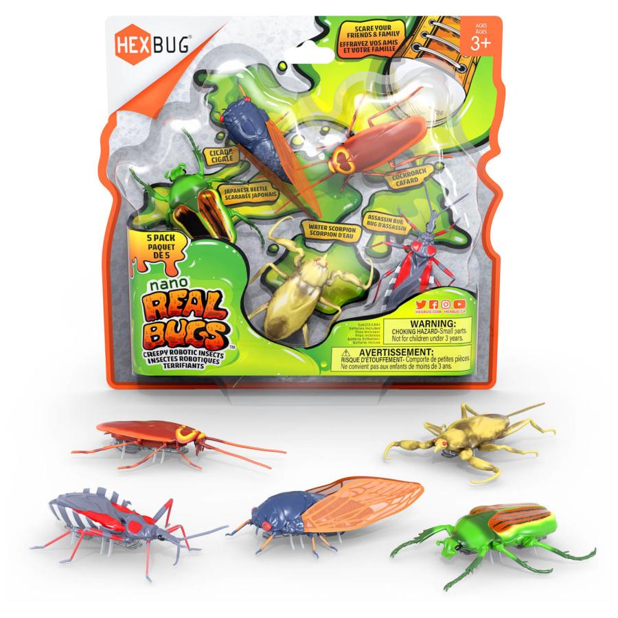 並行輸入品】HEXBUG (ヘックスバグ) リアルバグ ナノス 5個入り
