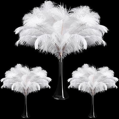 【並行輸入品】Maitys 90 Pcs Large Natural Ostrich Feathers Bulk 14 16 Inch (35_1