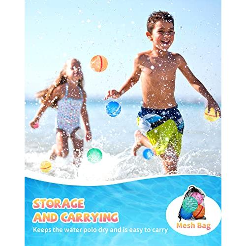 【並行輸入品】SOPPYCID Tonoviviy 水風船 再利用可能 4個 Water Balloons Self sealing Quick_6