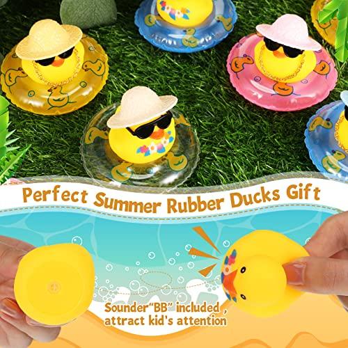 【並行輸入品】48ピース サマーラバーアヒル ハワイアンラバーアヒル 2インチ ビーチ ラバーアヒル 面白いバスタブ おもちゃ ビーチバッグ付き |  | 07