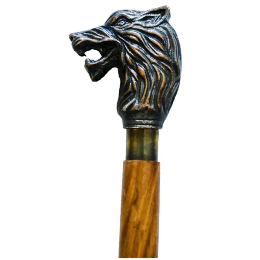 【並行輸入品】Paramount Nautical Store 37" Nebula Walking Stick top Wolf Gothi |  | 03