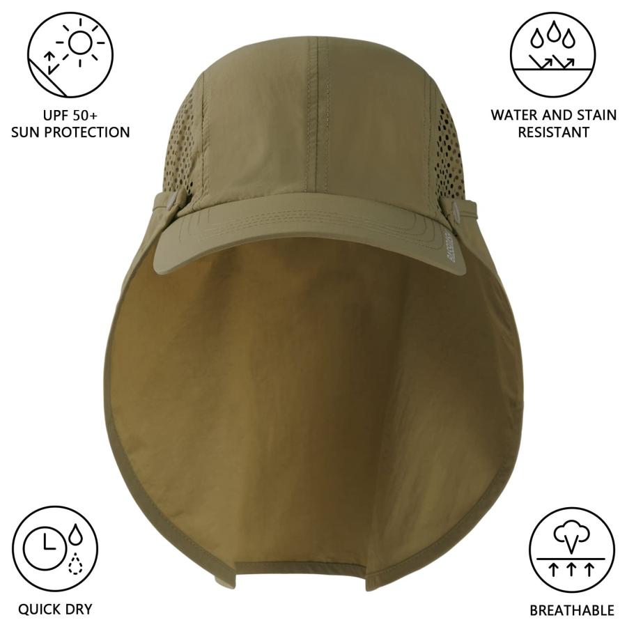 【並行輸入品】[Bassdash] バスダッシュ キャップ 2WAY UVカット ネックフラップ取外し 帽子 釣りキャップ 野球帽 メンズ レデ_6