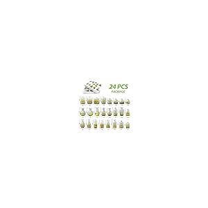 【並行輸入品】24個 小さな花瓶(グリーン 24個) Green Bud Vases in Bulk 24， Vintage Vases for_5