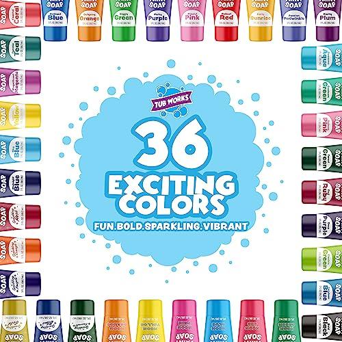 【並行輸入品】Tub Works〓 Bathtub Finger Paint Soap, 36 Pack | Non Toxic, Washaの画像