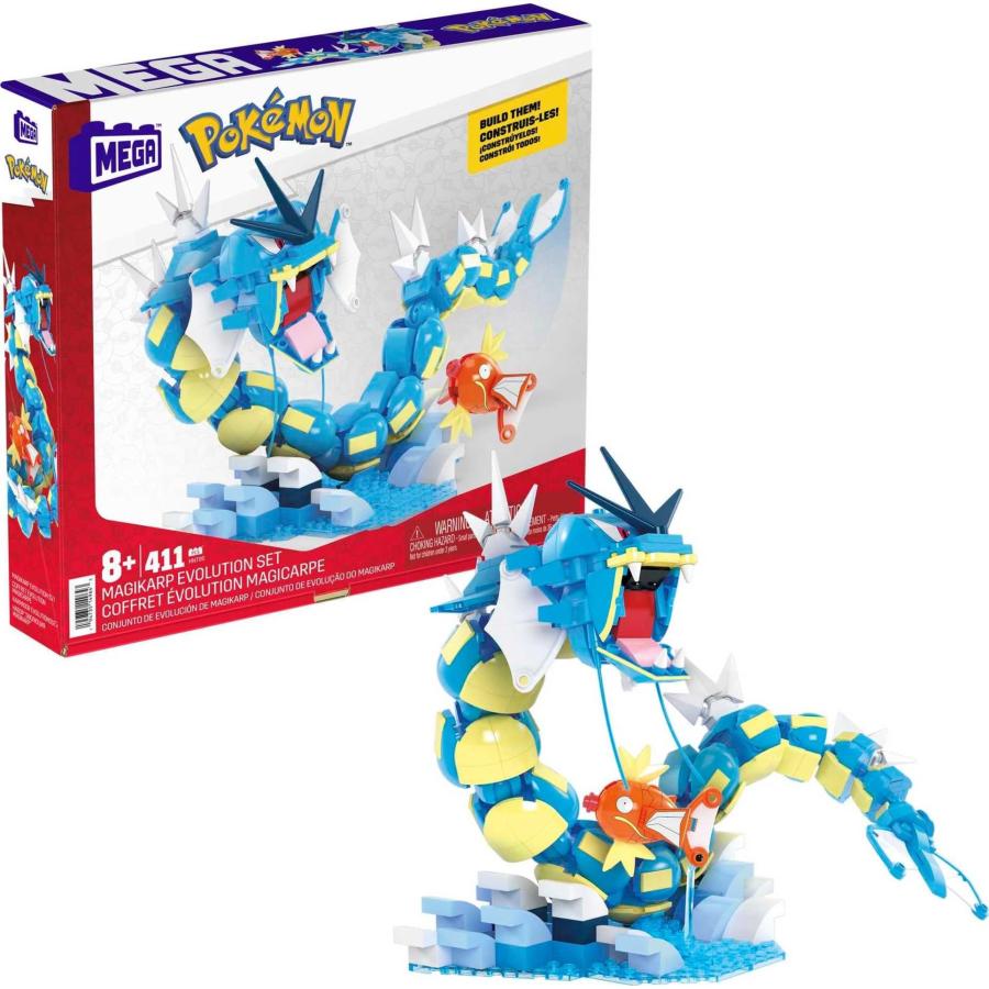 【並行輸入品】MEGA Pokemon Action Figure Building Set for Kids, Magikarp Develの画像