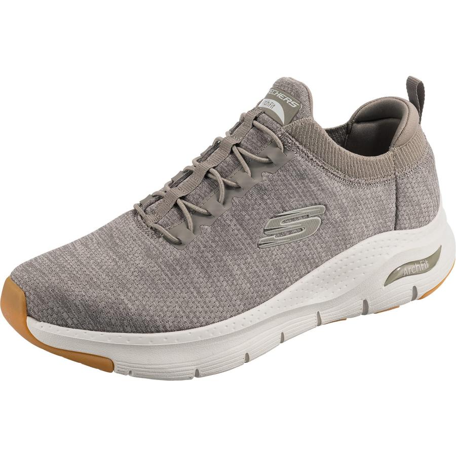 並行輸入品】Skechers メンズ Arch Fit Waveport スニーカー, トープ 