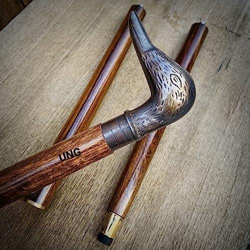 アヒルデザインの杖・ステッキ ヴィンテージ アンティーク Amazon.co.jp: EXNOT キングスタイル 歩行杖 ソリッドジャガー真鍮