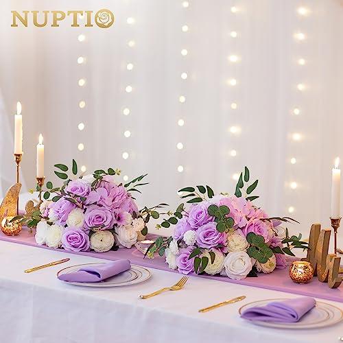 【並行輸入品】NUPTIO フラワーボール ウェディングセンターピース用 6個 直径13.8インチ フェイクフラワーボール アレンジメント ブー_4