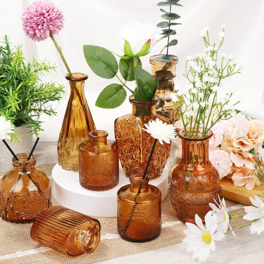 並行輸入品】Liengoron つぼみ花瓶セット 30インチ バルク アンバー