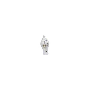 【並行輸入品】MagiDeal White and Aureate Ginger Jar Ceramic Flower Vase with 3_2