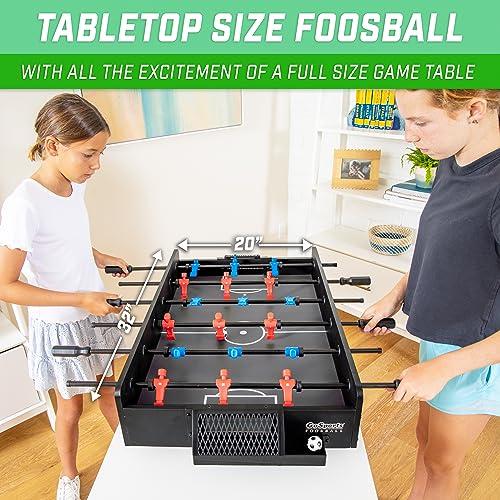 【並行輸入品】GoSports 32インチ 卓上サッカーゲームセット オークまたはブラック GoSports 32 Inch Tabletop_4