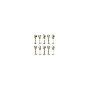 【並行輸入品】10Pcs Gold Vase for Centerpiece Table Decorations， Wedding Cente_2