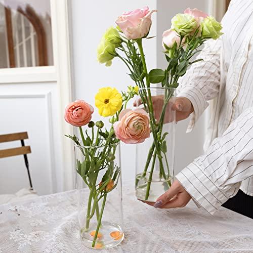 【並行輸入品】DNANAOL 20個 円柱花瓶 センターピース用 4つの異なるサイズの花のためのガラス花瓶 モダンなフローティングキャンドル_7