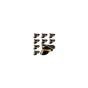 【並行輸入品】SGBETTER 8 Pack Adjustable Pilot Hats Airplane Captain Hat Costu_2