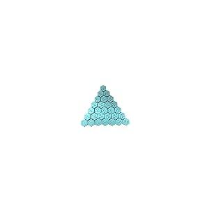 【並行輸入品】Gnobby Gnome Whatnots ヘキサゴンドミノセット ダブル6~28タイル 1.5インチ トラベルバッグ付き スカイ_2