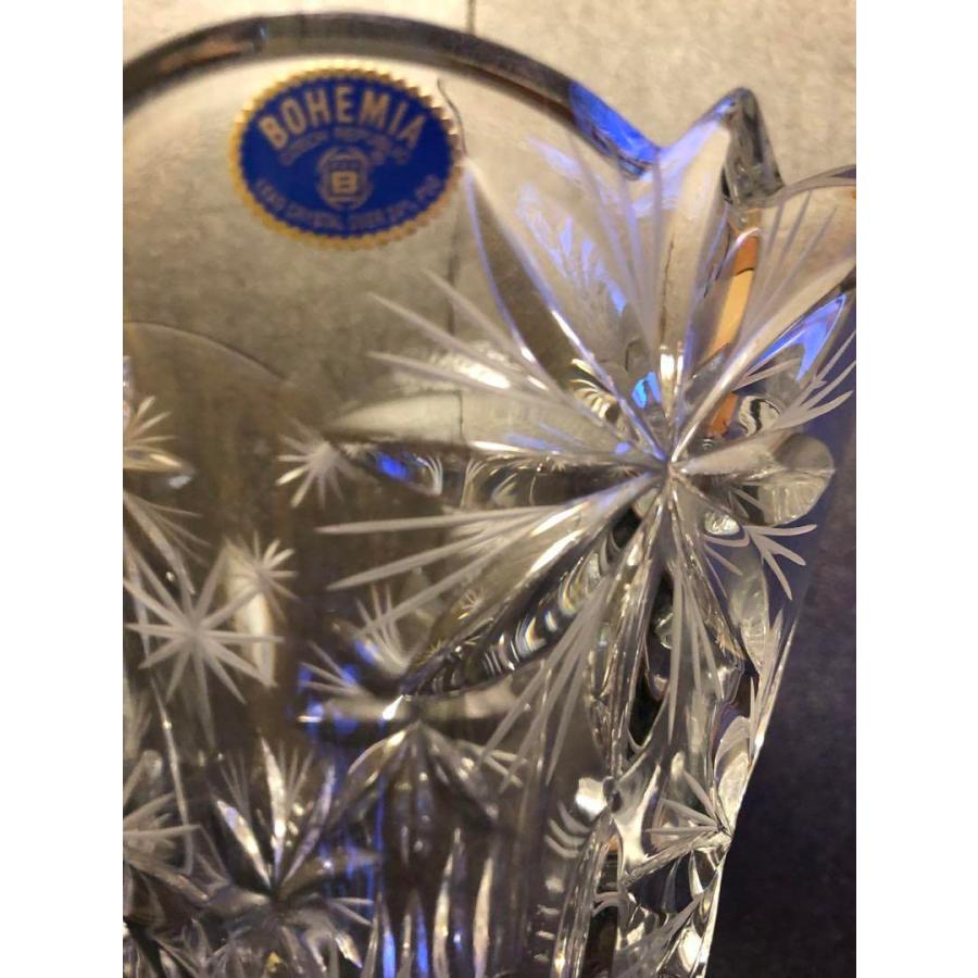 並行輸入品】ボヘミアガラス 花瓶 グラス インテリア フラワーベース
