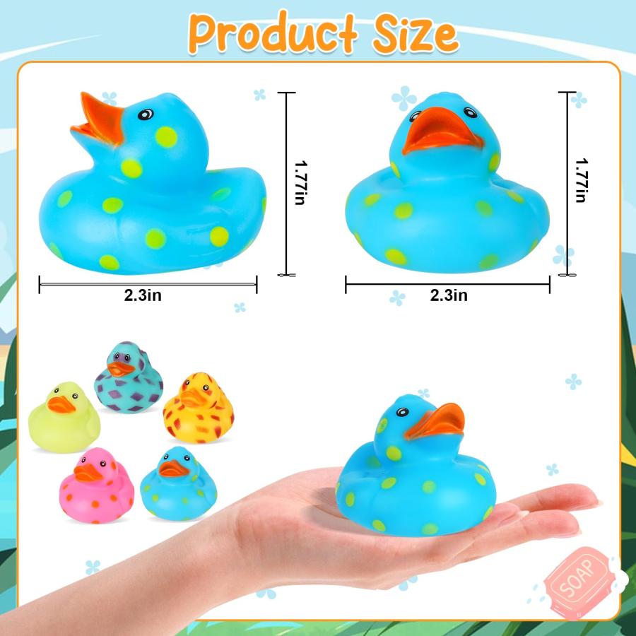 【並行輸入品】ANGGIKO 25個パック 詰め合わせ ゴム製アヒル バルク ミニ ジープ アヒル 赤ちゃん お風呂 おもちゃ 子供用 夏 ビー |  | 06