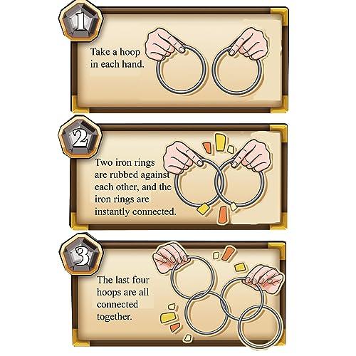 並行輸入品】sumrica Magic 3ピース 手品 中国製リンクリング4点セット 