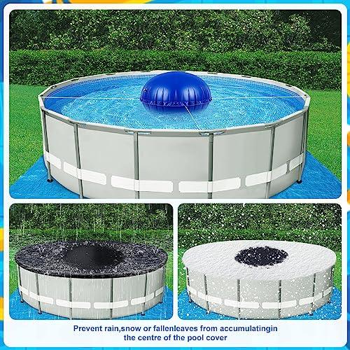 【並行輸入品】プールピロー 地上プール用 (4 x 4フィート) 厚さ0.4mm 丈夫な冬氷イコライザー ラウンド耐寒性プールエアーピロー ロー_9