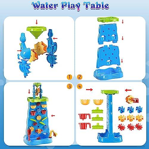 【並行輸入品】RAINBOW TOYFROG Water Table for Kids   32Pcs Fun Water Table Toyの画像