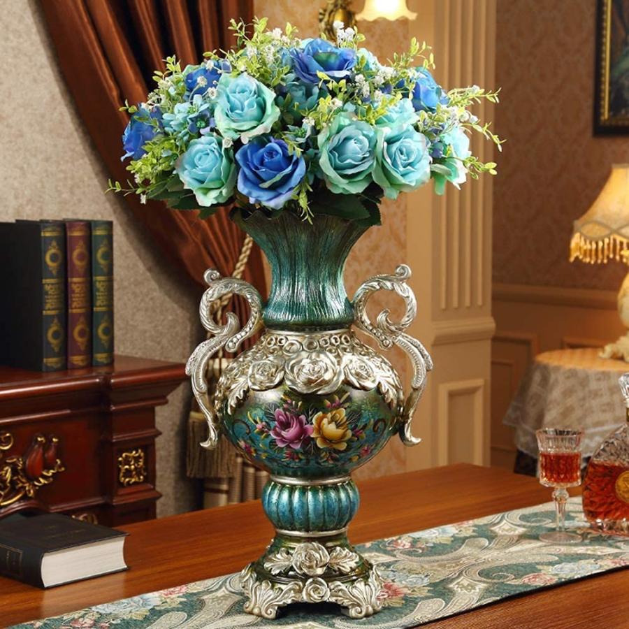 【並行輸入品】Vase Ornament Home European Style Resin Large Flower Vases for Lの画像
