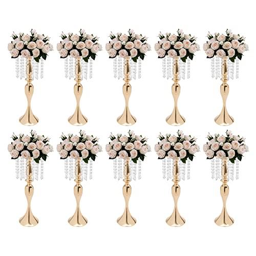 【並行輸入品】10 Pcs Crystal Flower Stand Wedding Centerpieces for Tables, Floの画像
