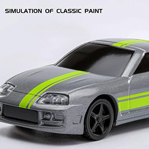 チョロ【美品】LEDライト付きグレーRCカー 並行輸入品】Kudias Slidey Boys 卓上ドリフトRCカー 2023年 ミニ 1:76