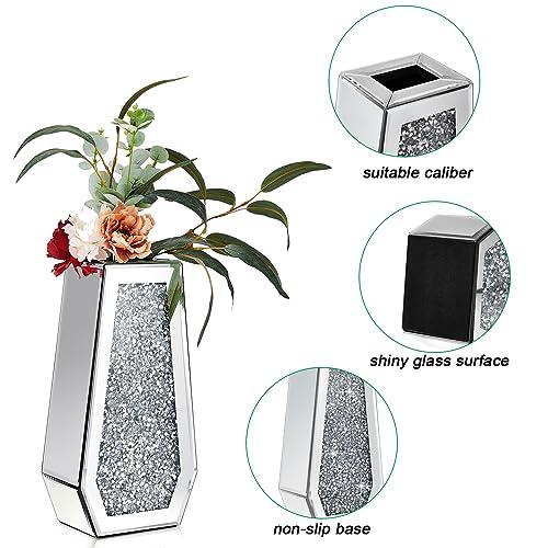 並行輸入品】Bokon クラッシュドダイヤモンド ミラー花瓶 花器 装飾的
