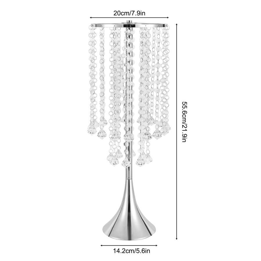 【並行輸入品】10Pcs Tabletop Luxury Silver Metal Wedding Flower Trumpet Vase,の画像