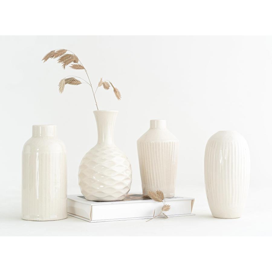 ホワイト陶器 花瓶セット 大小2個 61Hx4xwGYAL._UF350,350_QL50_.jpg