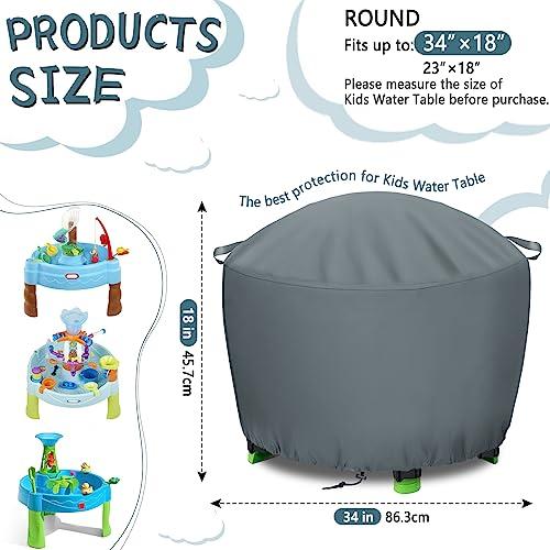 【並行輸入品】TORUTA Kids Water Table Cover 34in Round Waterpark Play Table Coの画像