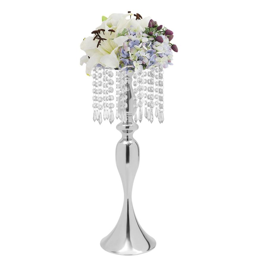 【並行輸入品】10 PCS Metal Silver Flower Vase for Wedding Table Centerpieces,の画像