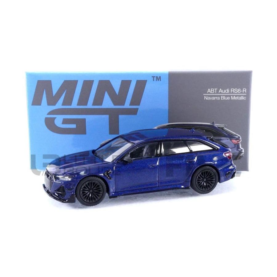【並行輸入品】TrueScale Miniatures MINI GT 1/64 アウディ ABT RS6 R ナバーラブルーメタリック 左ハンの画像