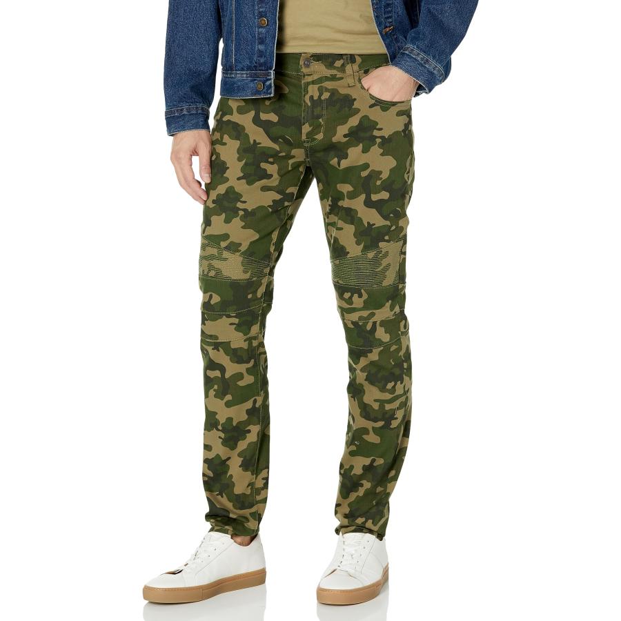 【並行輸入品】Hudson Jeans Men's Ethan Biker Skinny, Deep Soul Camo, 38 | 