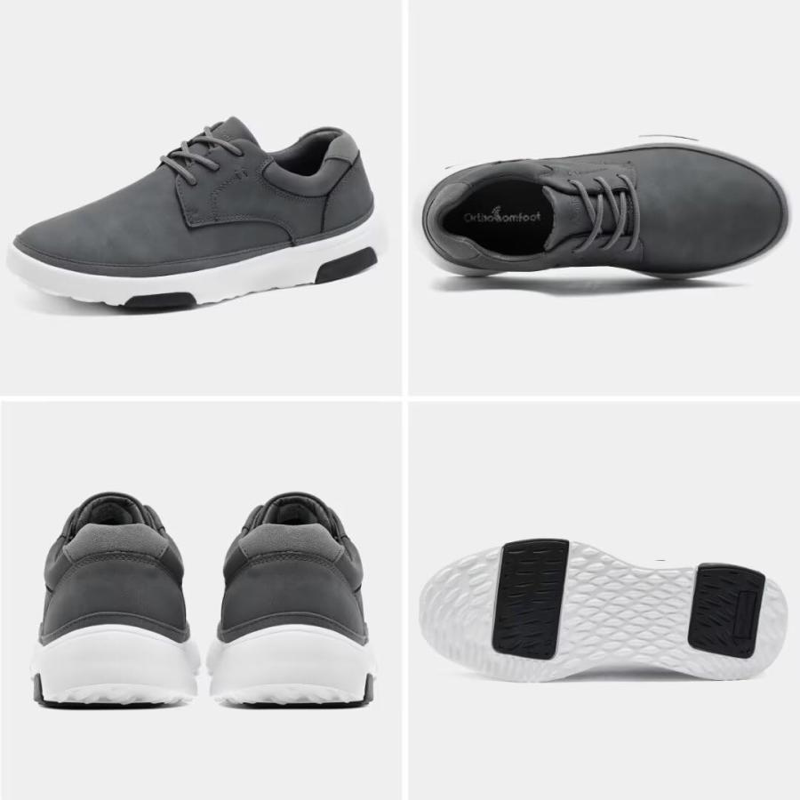 【並行輸入品】OrthoComfoot Men's Orthopedic Dress Oxford for Plantar Fasciitisの画像