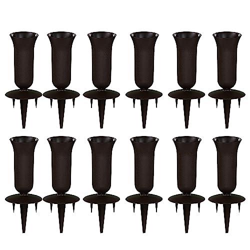 【並行輸入品】Plastic Grave Vase for Cemetery Flowers   Sturdy Spikes Plasticの画像