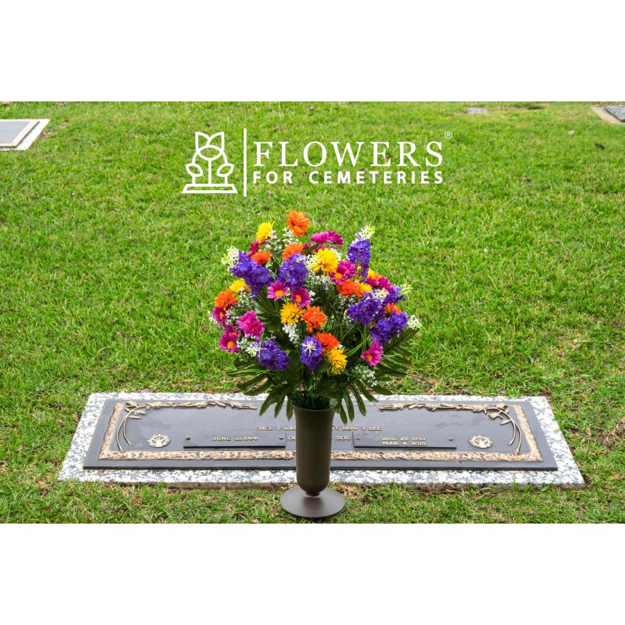 【並行輸入品】Plastic Grave Vase for Cemetery Flowers   Sturdy Spikes Plasticの画像