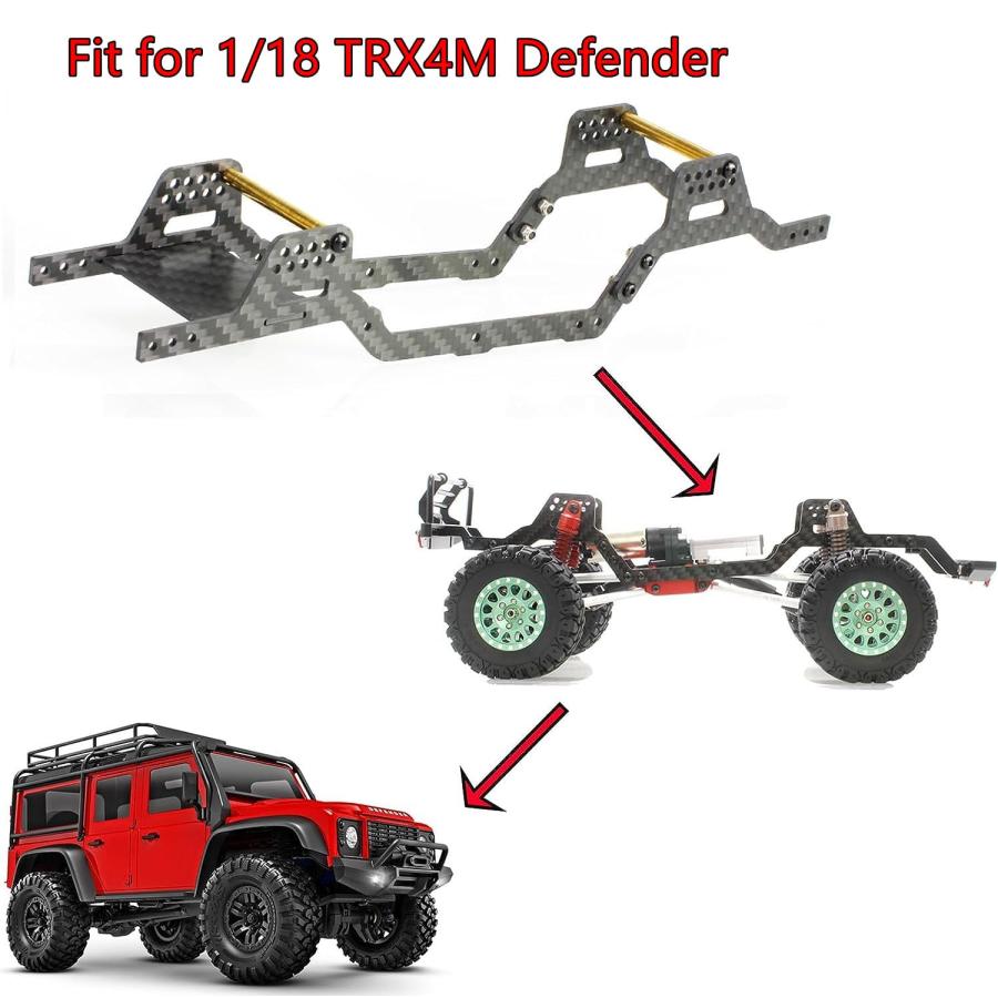 並行輸入品】RCカーカーボンファイバーLCGシャーシフレーム桁 TRX 4M