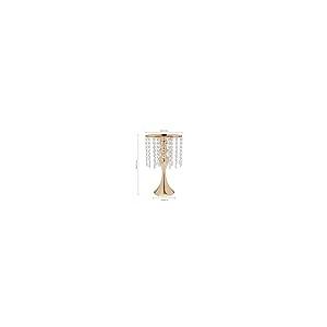 【並行輸入品】10Pcs Gold Metal Candle Holders 13.8\" Tall Stand Flowers Vase Caの画像