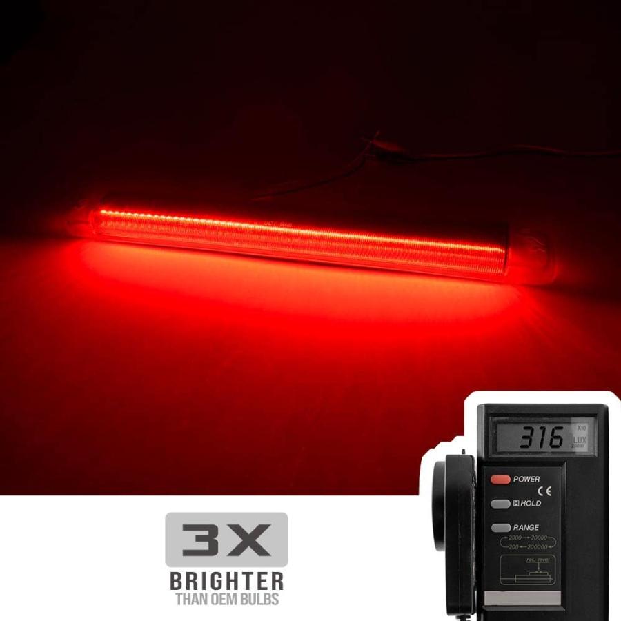 【並行輸入品】ハイマウントブレーキライト レッドレンズ フル LED リアハイレバー サード 3Rd ブレーキ ストップ ライト ランプ に適合_5