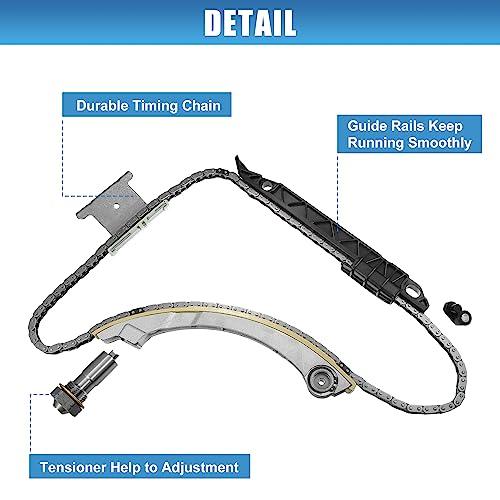 【並行輸入品】X AUTOHAUX Engine Timing Chain Kit with Chain Guide Tensioner fo_7