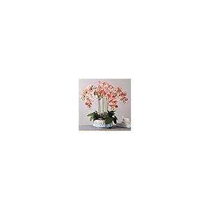 【並行輸入品】Artificial Flower in Pot Artificial Flowers Fake Phalaenopsis Boの画像