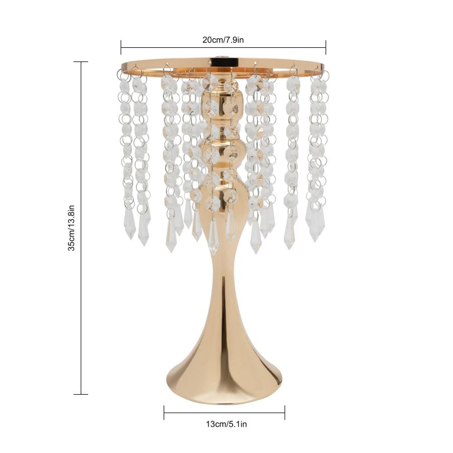 【並行輸入品】DNYSYSJ 10 Crystal Flower Holders, Wedding Table Centerpiece Vasの画像