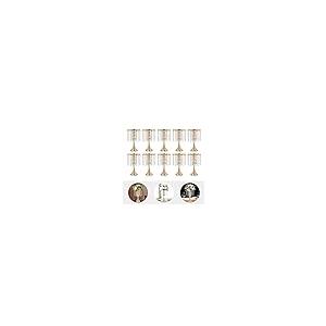 【並行輸入品】DNYSYSJ 10 Crystal Flower Holders, Wedding Table Centerpiece Vasの画像