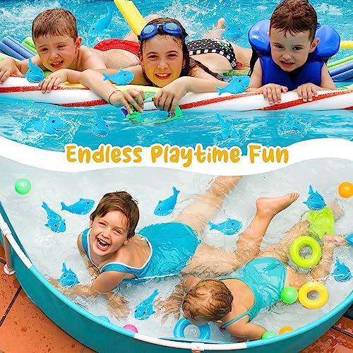 【並行輸入品】25個 ゴム製サメ 子供用 ブルーシャーク お風呂のおもちゃ かわいい浮かび上がる小さなゴム製のサメ ベビーシャワー 授業 カーニ