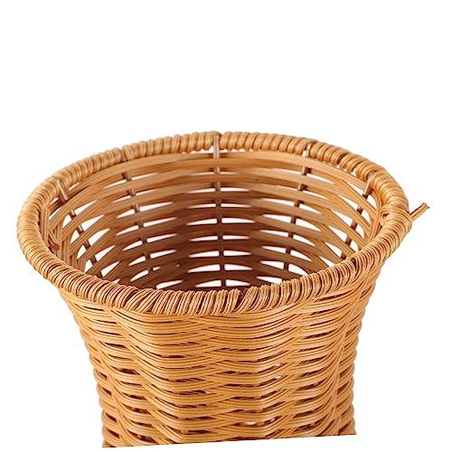 【並行輸入品】EXCEART Rattan Vase Decorative Flower Bottle Farmhouse Vase Chin_4