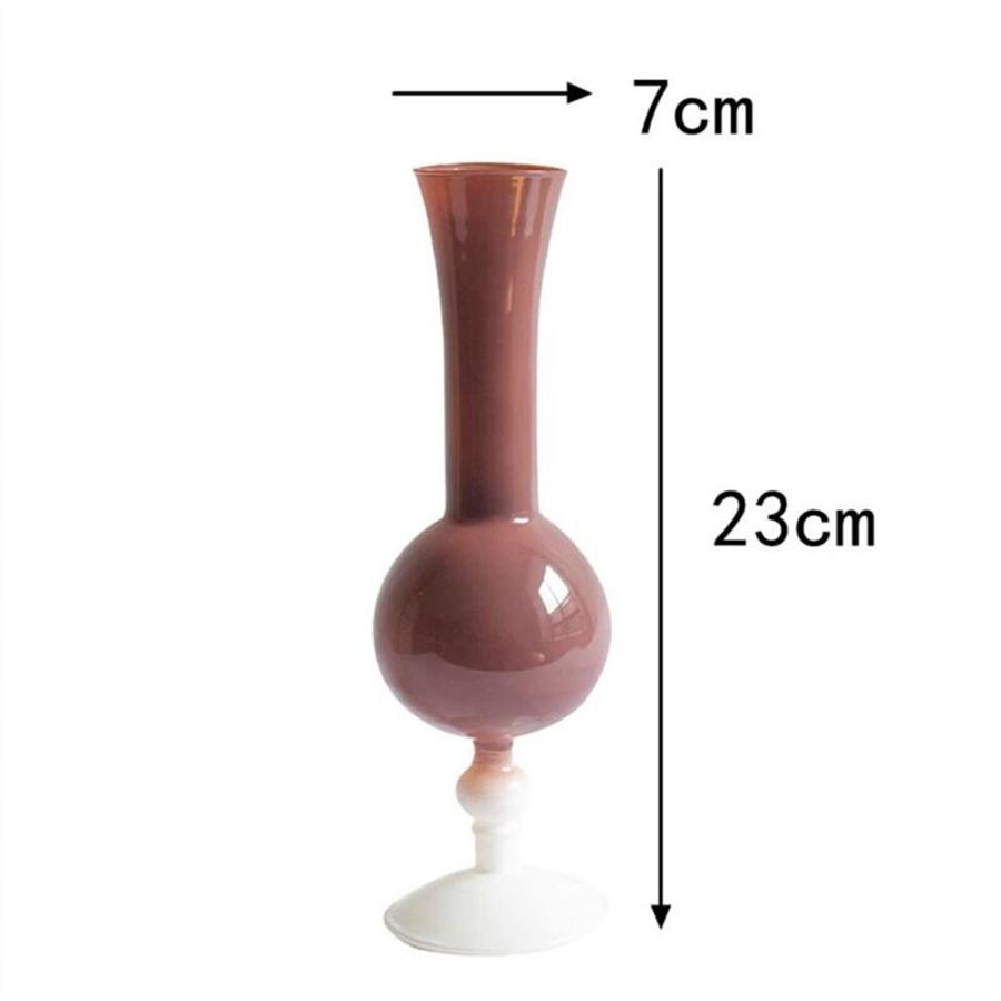 【並行輸入品】Vase Vintage Glass Vase Home Decor Pots Decorative Flower Pot Gl_3